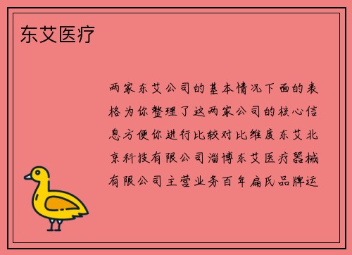 东艾医疗